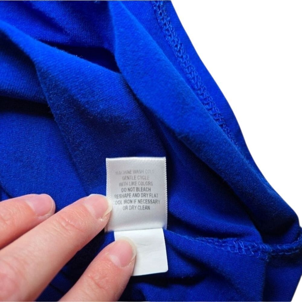 Cupio Cap Sleeve Tee - Blue - Picture 8 of 8